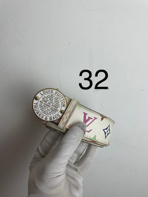 Louis Vuitton murakami monogram belt sz 32 (fits 26-30)