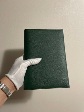 Brand new Rolex AD green leather notebook with pages (bulk available)