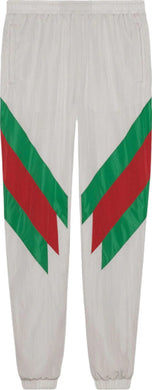 Brand New Gucci Stripe Web track pants White sz L