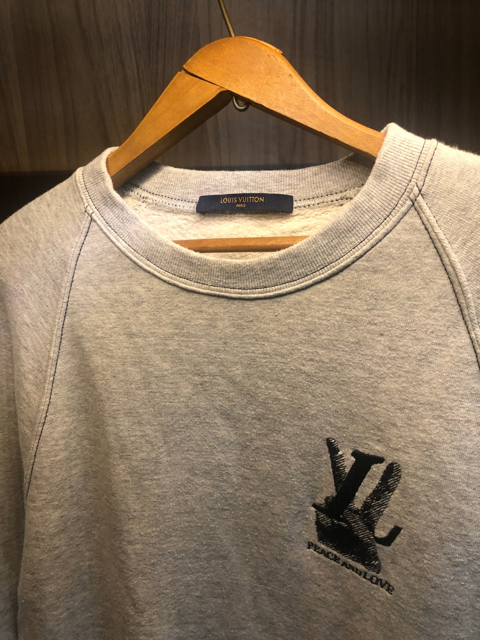 Louis Vuitton Louis Vuitton Peace & Love Embroidered Sweatshirt